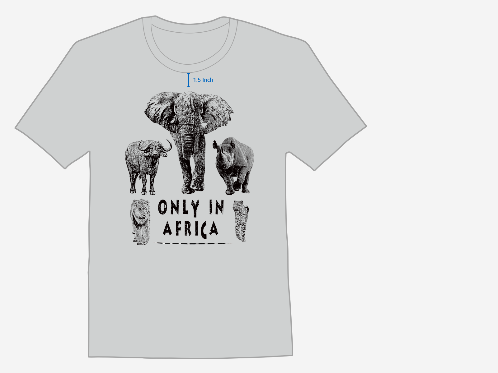 Big 5 Only in Africa T-shirt