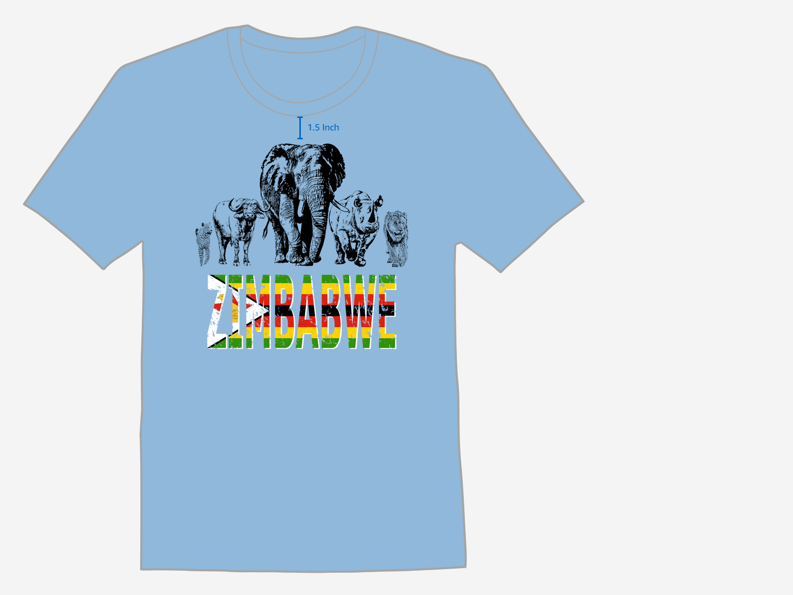 Big 5 Zimbabwe T-shirt