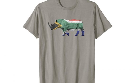 rhino-tshirt-south-africa-flag